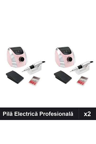 NAİLS Set 2 Pile Electrice Profesionale M13 68W 35000 RPM Manichiură Pedichiu...