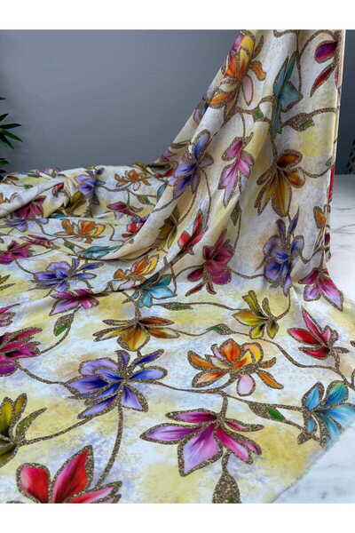 ipekkumaş Leverotti Digital Printing Crepe Fabric