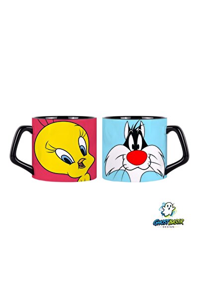 Ghostbastır Design Tweety and Sylvestre Mug Cup |   Single Piece 0867