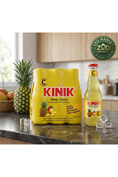 Kınık Kinik Natural Mineral Water Rich in Minerals with Pineapple and Mangga ...