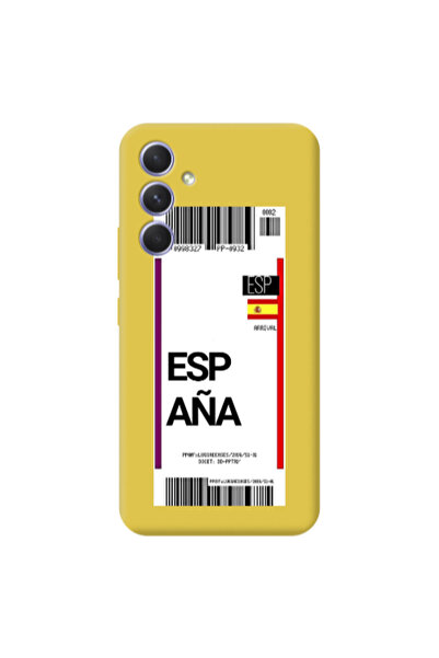 Other Samsung A56 Espana Arrival Yellow Colored Silicone TPU Θήκη
