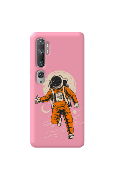 Other Xiaomi Mi Note 10 Hitchhike Pink Colored Silicone TPU Θήκη