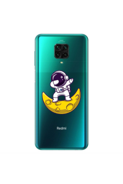 Other Xiaomi Redmi Note 9S Astronaut on the moon Transparent Silicone TPU Θήκη