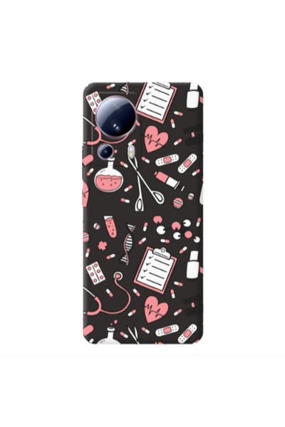 Other Xiaomi Mi 13 Lite Laboratory Black Colored Silicone TPU Θήκη