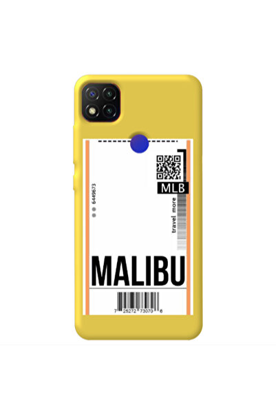 Other Xiaomi Redmi 9c Malibu Travel More Yellow Colored Silicone TPU Θήκη