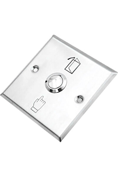 Secukey Ολοκληρωμένο Κουμπί Εξόδου Τοίχου με Πλαίσιο 3Α Ασημί SCK-CBUTTON2