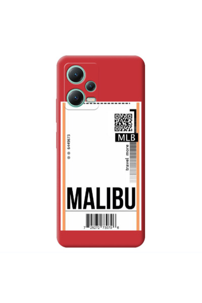 Other Xiaomi Redmi Note 12 Pro 5G Malibu Travel More Red Colored Silicone TPU...