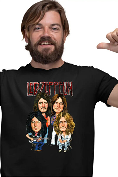 OEM Tricou Barbati Led Zeppelin Cartoon