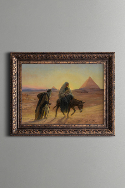 epiqart رحلة إلى مصر - لوحة بنمط عتيق - نموذج سميك
