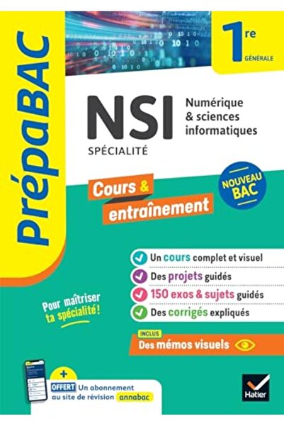 Hatier Prepabac Nsi 1Re Generale Specialite)