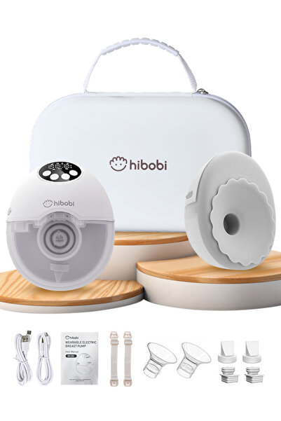 hibobi Luxury Hands-Free Wearable Breast Pump – 4 Modes × 12 Levels, Smart Me...