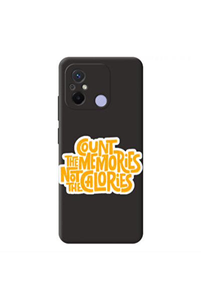 Other Xiaomi Redmi 12C Count the memories not the calories Black Colored Sili...
