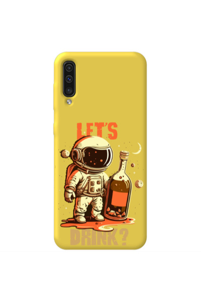 Other Samsung A70 Lets drink Yellow Colored Silicone TPU Θήκη