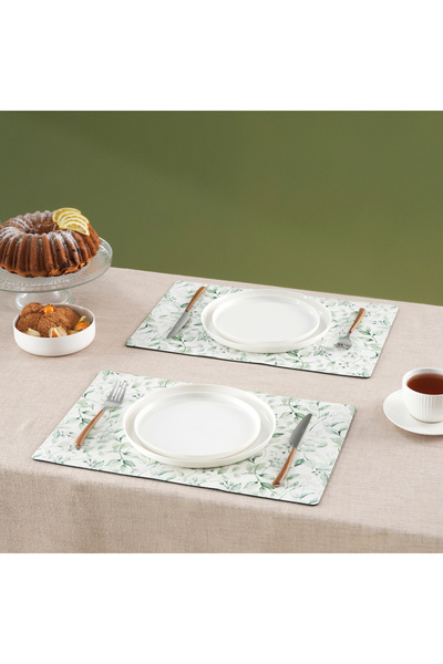 Karaca Home Petra Patterned Amerikan Servisi 2'li Set Yeşil