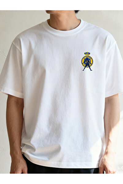 SAUDI Men and Women's 100% Cotton T-Shirt - Oversized Crew Neck Short Sleeve ...