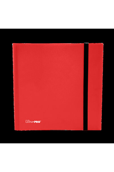 Ultra Pro حافظة PRO Binder ذات 12 جيبًا بلون أحمر تفاحي