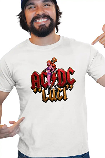 OEM Tricou Barbati AC/DC Luci Merch ACDC