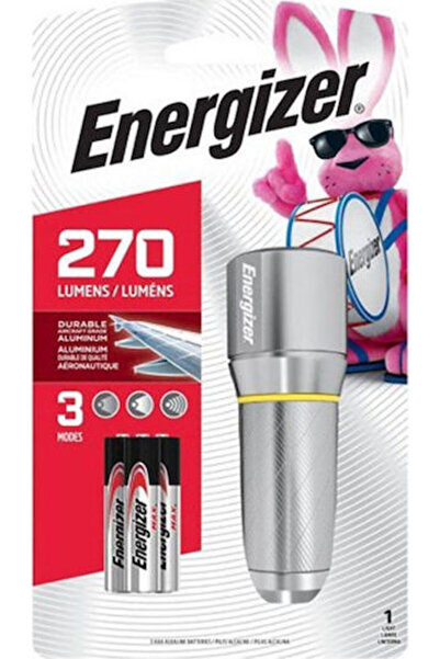 Energizer Φακός LED IPX4 με Μέγιστη Φωτεινότητα 270lm Όραση HD Ασημί Κωδικός:...