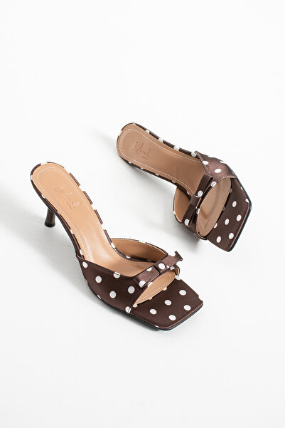 DUXAL SHOES Jacob Women's Polka Dot Goblet Heeled Slippers - Stylish Sandals ...