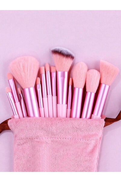 Parmend Life 13-Piece Fix Brush Set with Special Pouch Pink