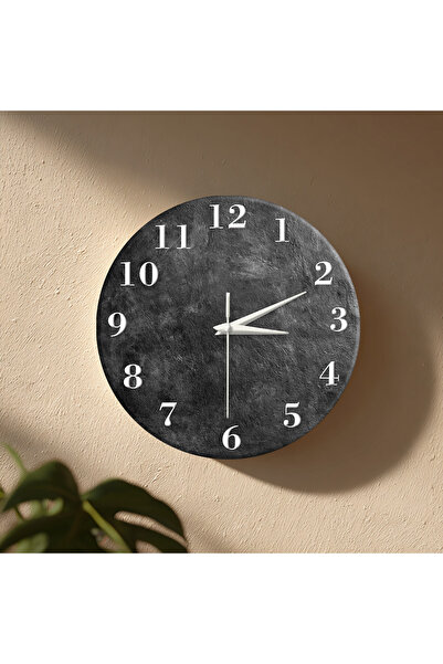 no26dekor Dekoratif Duvar Saati – 33 cm UV Baskılı MDF Duvar Saati