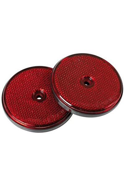 Lampa Truck Reflector Euro-Norm Reflectors Red Round with Screw 65mm 2pcs L20...