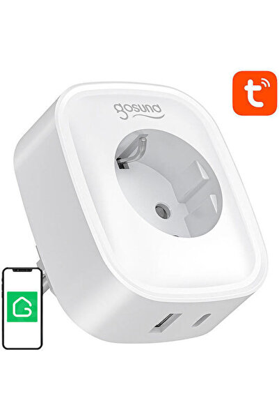 Gosund Έξυπνη Μονή Πρίζα με 1 USB-A και 1 USB-C Κωδικός: 989E50