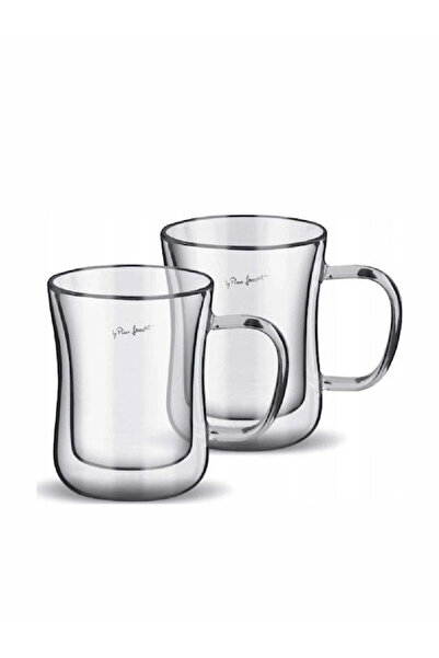 LAMART Σετ Ποτηριών Καφέ Γυάλινα Διαφανή 400ml 2 τεμάχια Κωδικός: LT9033