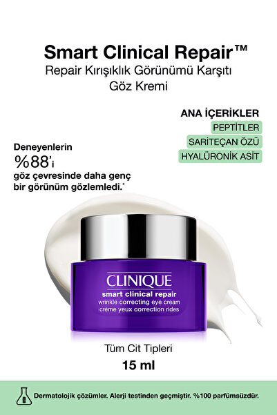 Clinique Smart Clinical Repair Eye Contour Renewing, Moisturizing and Anti-Ag...