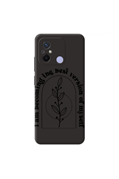Other Xiaomi Redmi 12C I am Becoming Black Colored Silicone TPU Θήκη