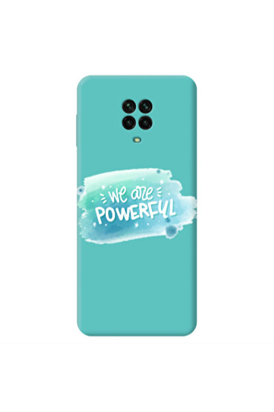 Other Xiaomi Redmi Note 9 Pro We are Powerful Turquoise Colored Silicone TPU ...