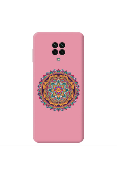 Other Xiaomi Redmi Note 9 Pro Mandala D102 Pink Colored Silicone TPU Θήκη