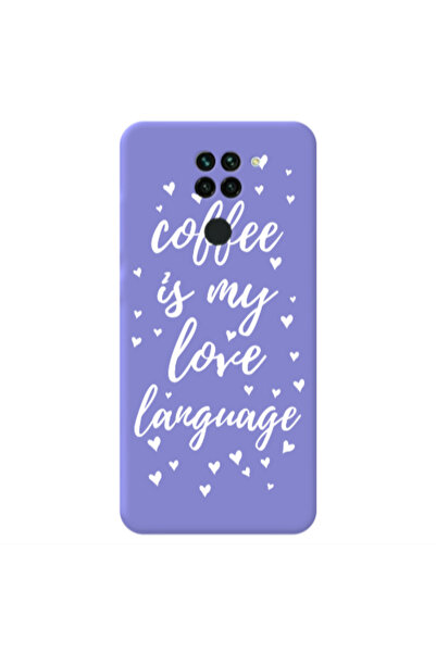 Other Xiaomi Redmi Note 9 Coffe is my love language Purple Colored Silicone T...