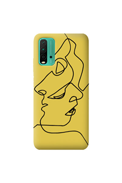 Other Xiaomi Poco M3 intertwined Yellow Colored Silicone TPU Θήκη