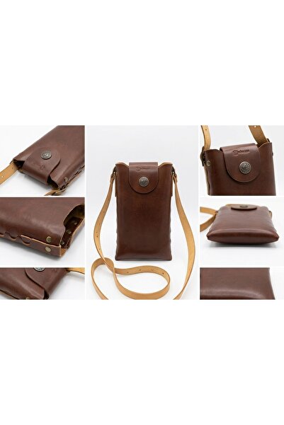 aysefe Genuine Leather Phone Bag