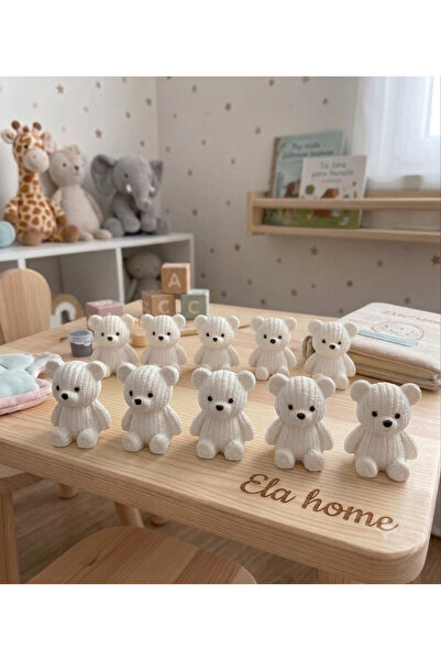 ELASİBEL HOME Ayıcık Biblo minyatür 10 adet Sevimli Ayıcık