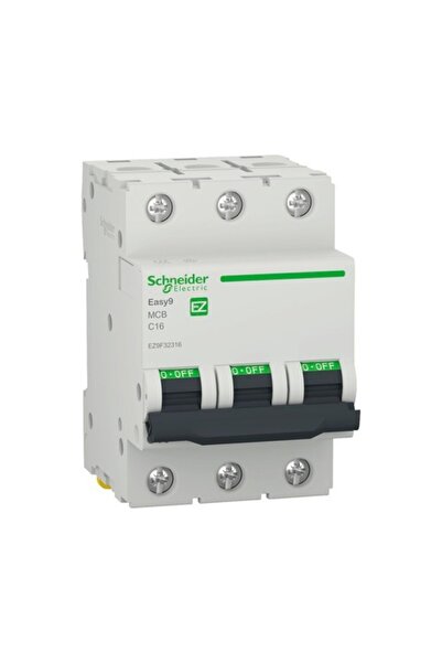 OEM Disjunctor electric modular Schneider Easy9 3P 16A 4,5kA, curba C