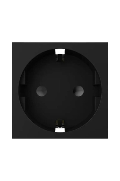 OEM Priză simplă cu împământare Livolo, 2 module, negru
