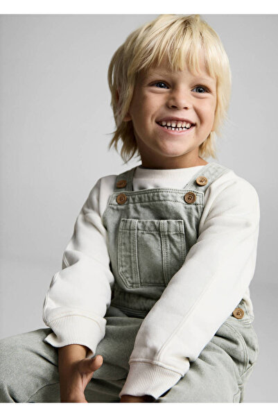 MANGO Baby Uzun cepli denim tulum