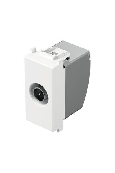 OEM TV end socket TEM 1dB, white