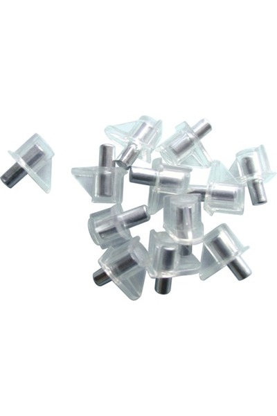 OEM Suport poliță Ø5mm, plastic transparent, pachet 12 bucăți