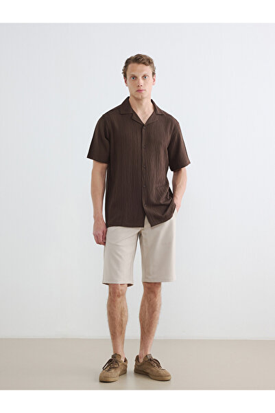 LC Waikiki Regular Fit Krinkle Men's Shirt