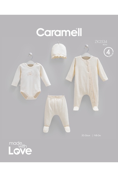 Caramell طقم بدلة فاشن جيرل مكون من 4 قطع ZK2534