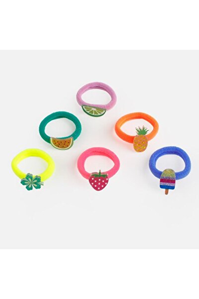 OEM Set 6 buc elastice de păr pentru fete cu fructe, multicolore, coafuri vesele
