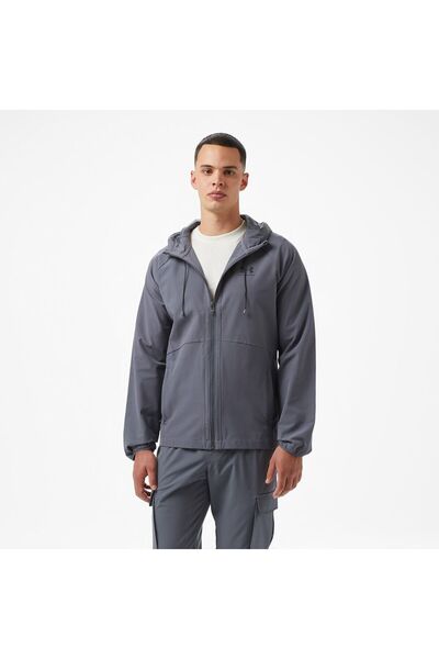Under Armour 6003001_025 Stretch Woven Men's Gray Windbreaker