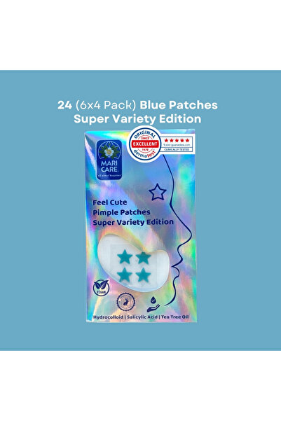 Mari Care Feel Cute Pimple Patches Super Variety Edition 6x4'lü Mavi