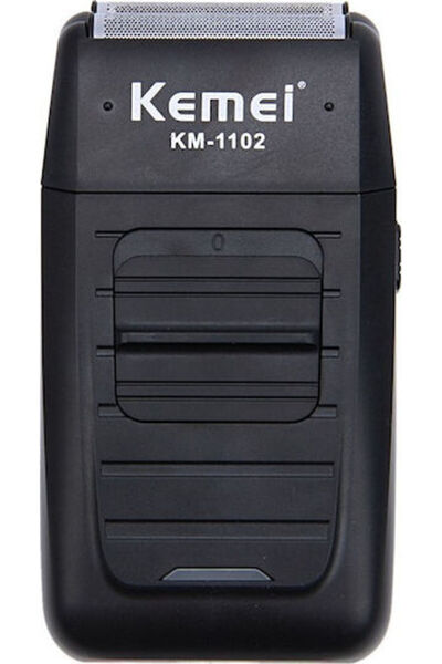 Kemei KM-1102 Ηλεκτρική Ξυριστική Μηχανή Προσώπου με Πλέγμα, Επαναφορτιζόμενη