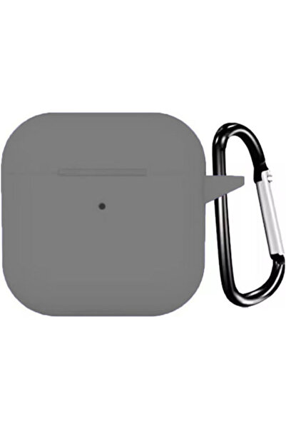 OEM Θήκη σιλικόνης με γάντζο σε γκρι χρώμα για Apple AirPods 4