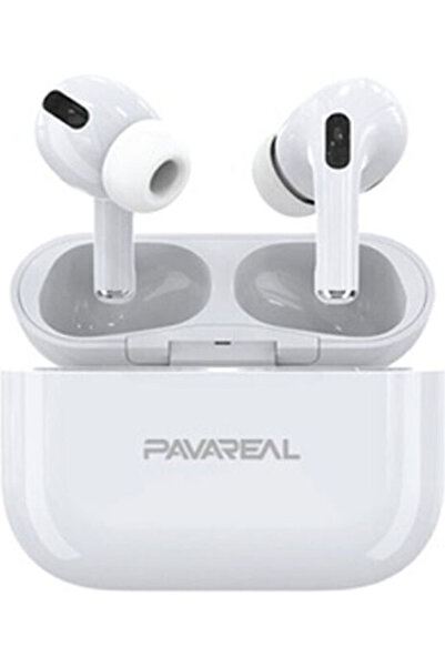 PAVAREAL P5 Ενδοωτικά Ακουστικά Bluetooth Handsfree με Θήκη Φόρτισης Λευκά
