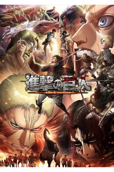 ESSESORIES Attack on Titan Anime Poster Wall Art Room Decor Self Adhesive